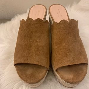 Kate Spade Wedge 8.5 leather upper